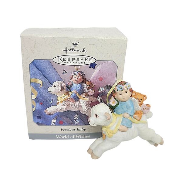 Vintage 1998 Hallmark Keepsake "Precious Baby - World Of Wishes" Ornament - Picture 1 of 3